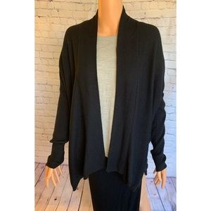 Matty M size medium Long Baggy Comfy Black Cardigan